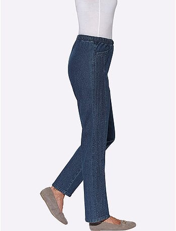 Jean facile à enfiler avec ceinture élastique et poches pratiques - Taille courte - Witt