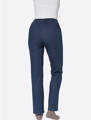 Jean facile à enfiler avec ceinture élastique et poches pratiques - Taille courte - Witt