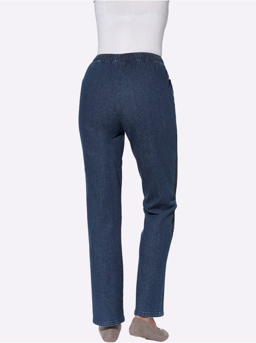 Jean facile à enfiler avec ceinture élastique et poches pratiques - Taille courte - Witt - Kiabi Jean facile à enfiler avec ceinture élastique et poches pratiques - Taille courte - Witt - Kiabi