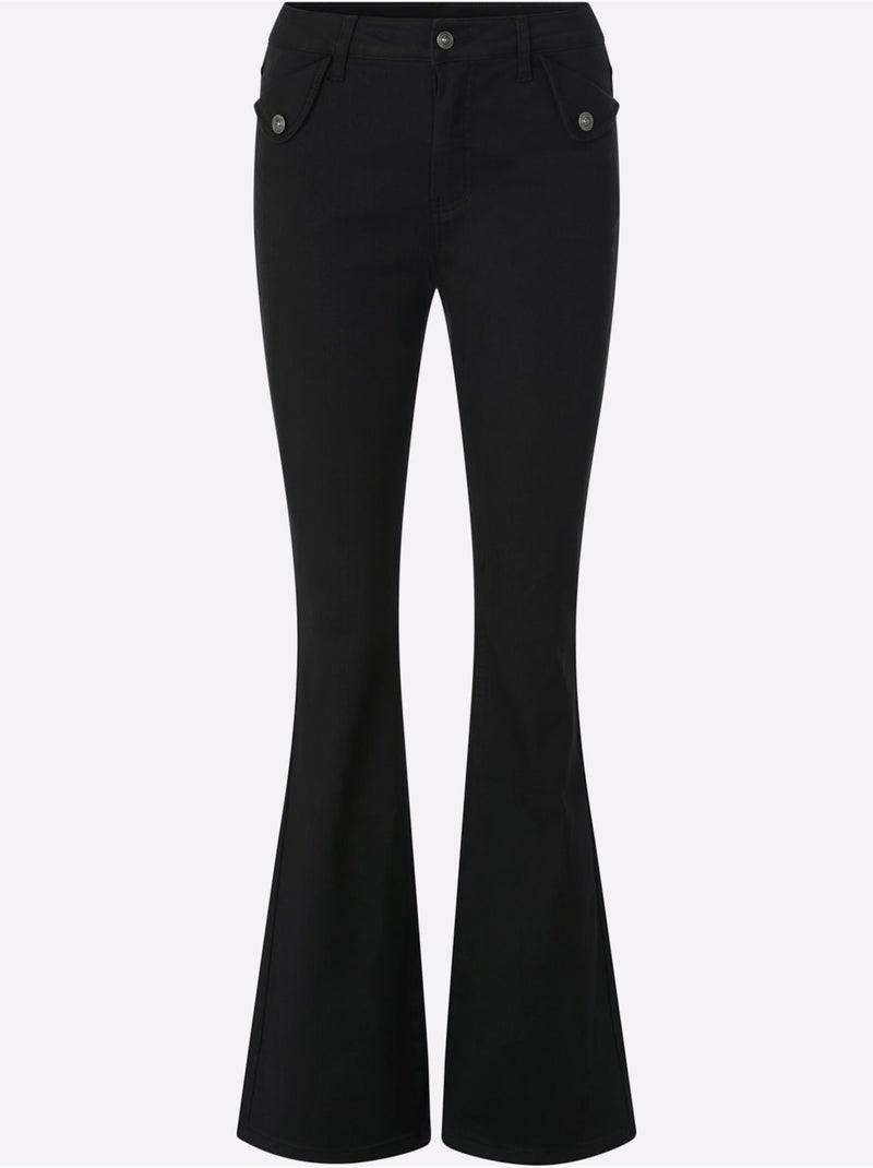 Jean facile d'entretien et durable - taille standard - helline Noir - Kiabi