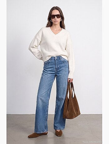Jean femme coupe droite dilvin