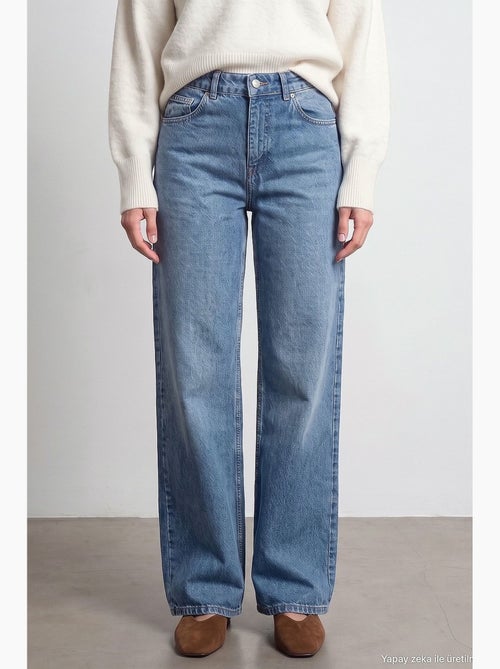 Jean femme coupe droite dilvin - Kiabi Jean femme coupe droite dilvin - Kiabi