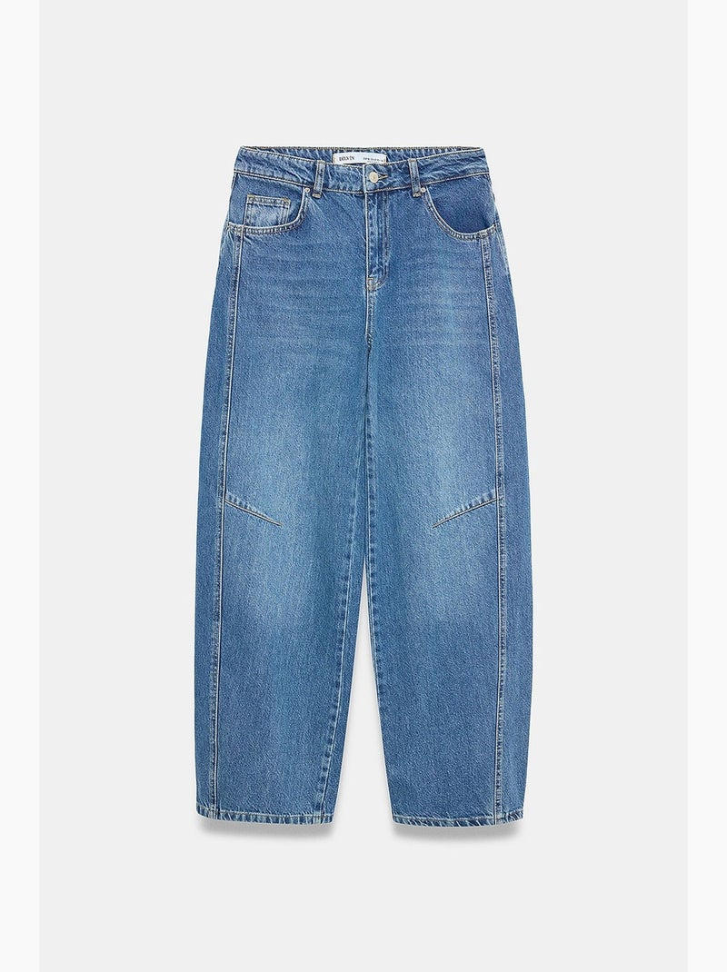Jean femme dilvin Bleu saphir - Kiabi