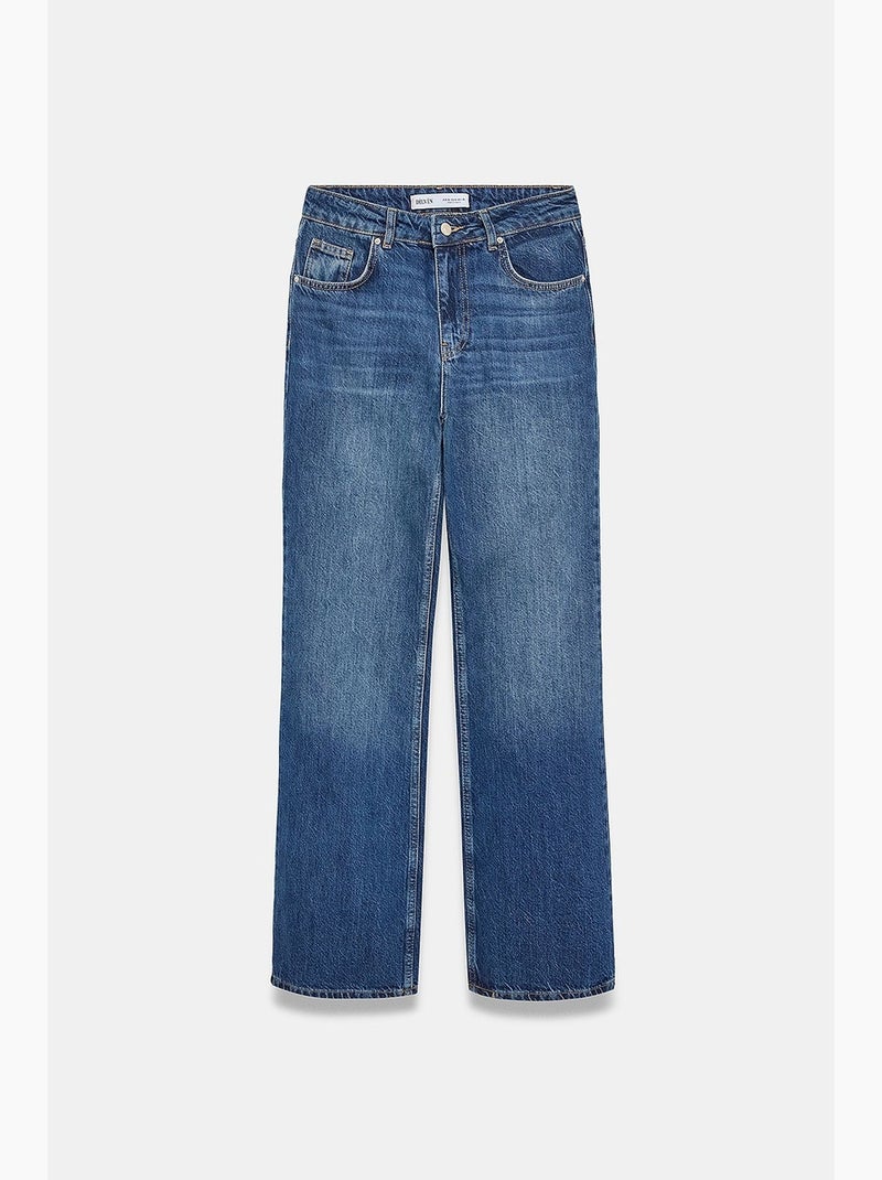 Jean femme dilvin Bleu saphir - Kiabi