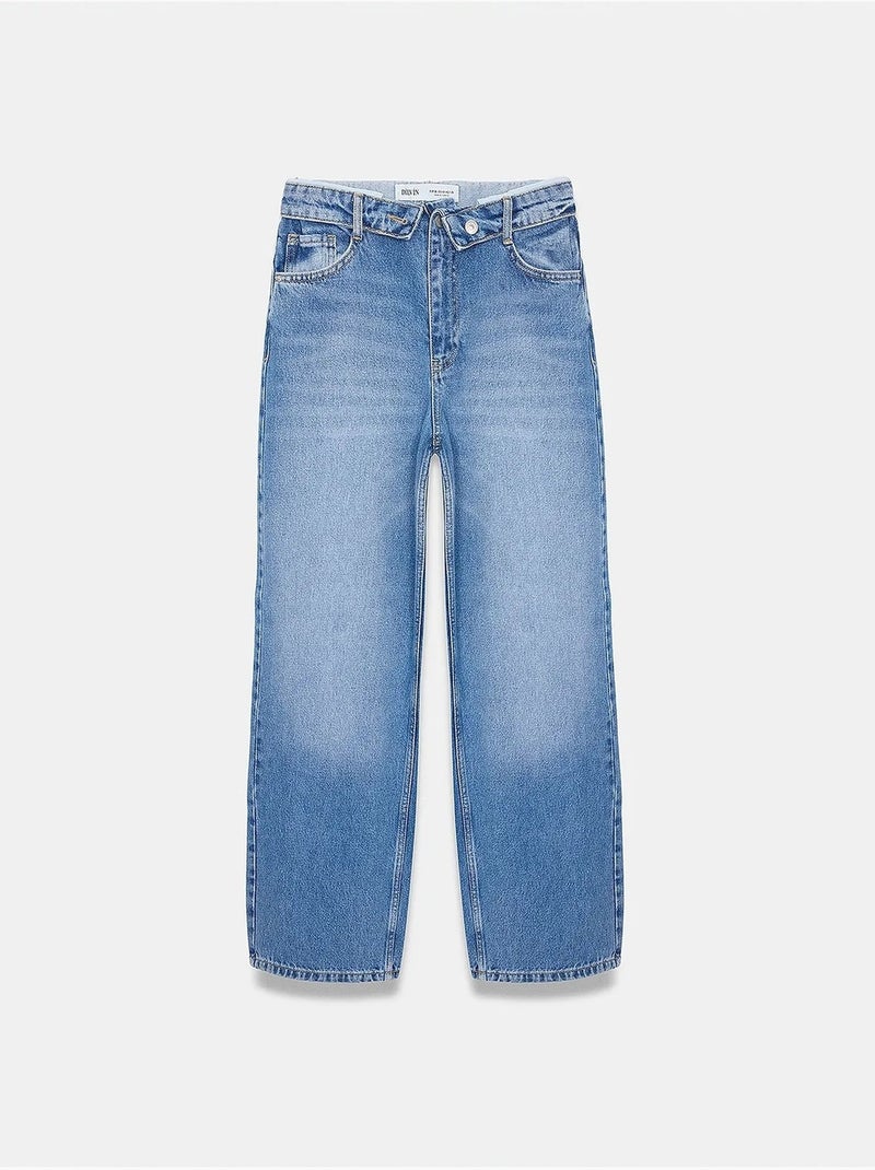 Jean femme dilvin Bleu saphir - Kiabi