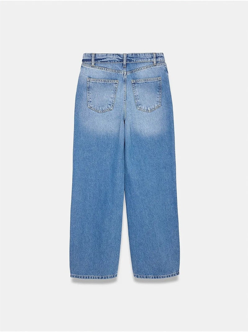 Jean femme dilvin Bleu saphir - Kiabi