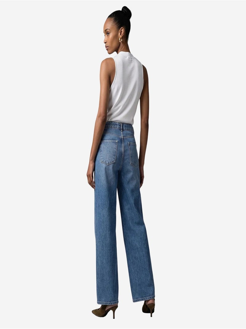 Jean femme dilvin Bleu saphir - Kiabi