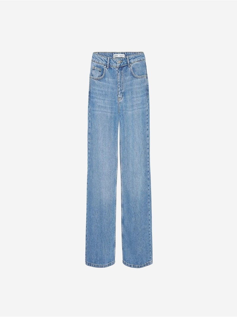 Jean femme dilvin Bleu saphir - Kiabi