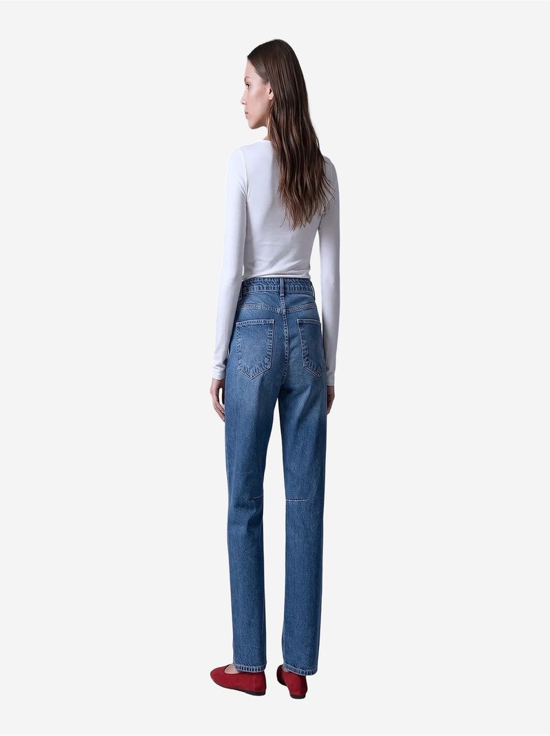 Jean femme dilvin Bleu saphir - Kiabi