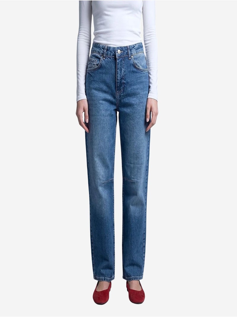 Jean femme dilvin Bleu saphir - Kiabi