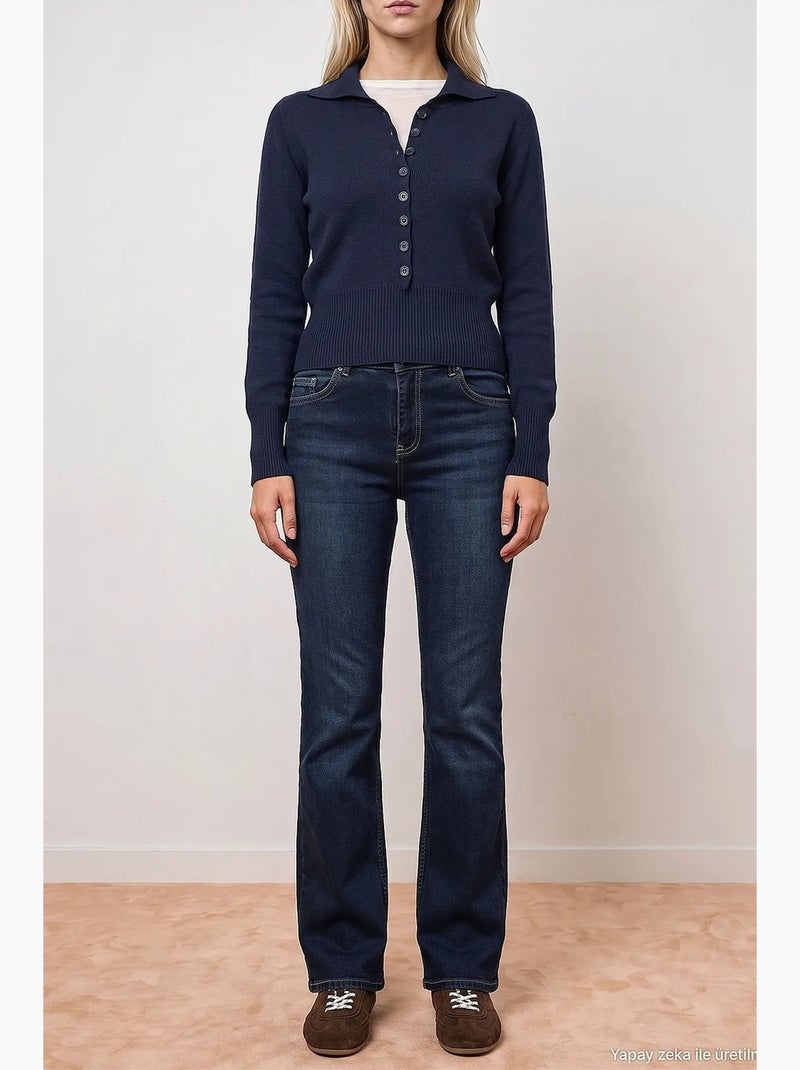 Jean femme dilvin Indigo - Kiabi