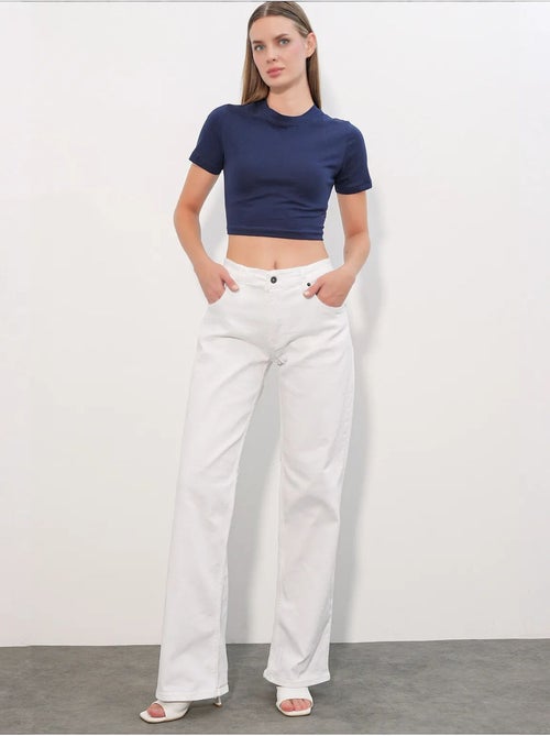 Jean femme en coton bdart - Kiabi