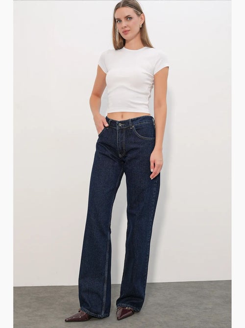 Jean femme en coton bdart - Kiabi Jean femme en coton bdart - Kiabi