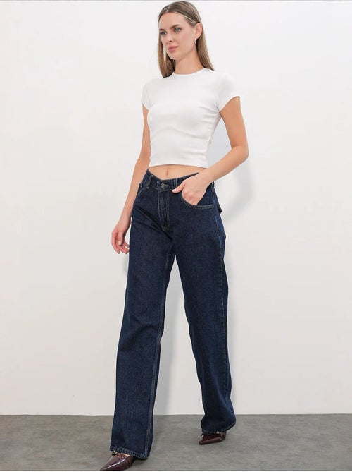 Jean femme en coton bdart - Kiabi Jean femme en coton bdart - Kiabi