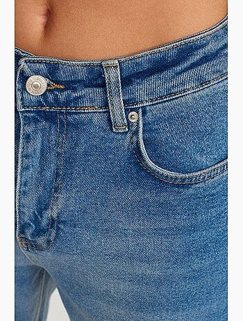 Jean femme slim droit taille haute dilvin