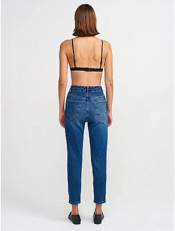 Jean femme slim droit taille haute dilvin