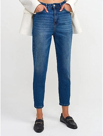 Jean femme slim droit taille haute dilvin