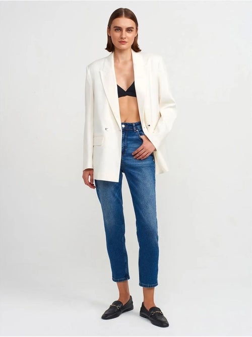 Jean femme slim droit taille haute dilvin - Kiabi Jean femme slim droit taille haute dilvin - Kiabi