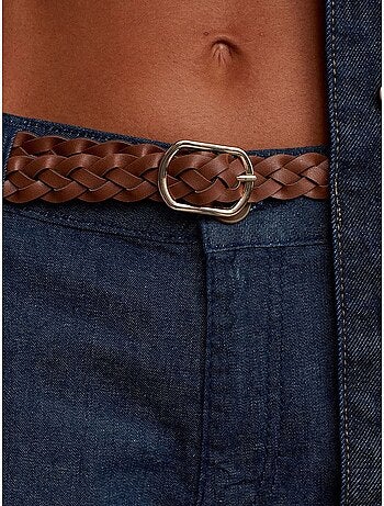 Jean femme taille haute à jambe droite dilvin