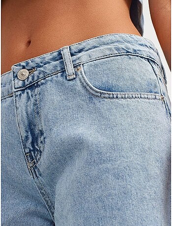 Jean femme taille haute à jambe large dilvin