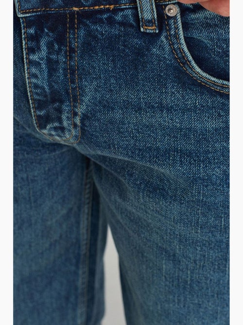 Jean femme taille haute à jambe large dilvin - Kiabi Jean femme taille haute à jambe large dilvin - Kiabi