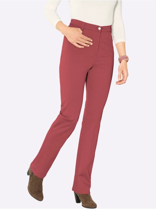 Jean femme taille haute avec ceinture élastique et poches - Taille standard - Moda Vilona - Kiabi Jean femme taille haute avec ceinture élastique et poches - Taille standard - Moda Vilona - Kiabi