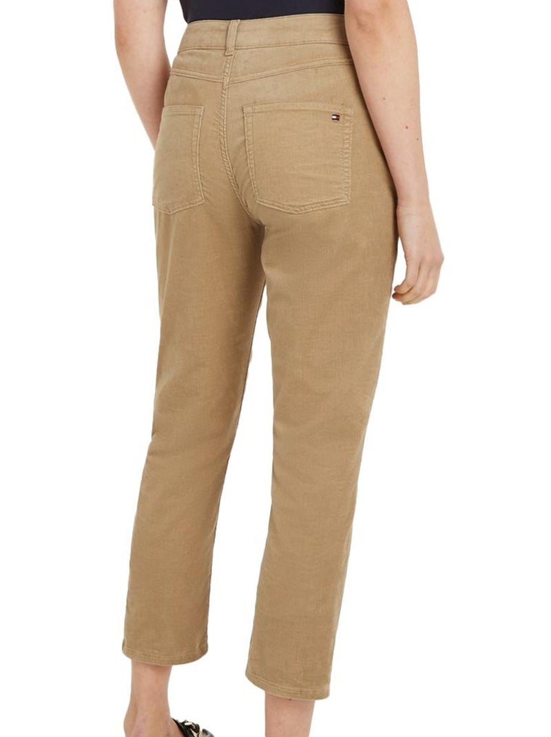 Jean Femme Tommy Hilfiger Corduroy Beige - Kiabi