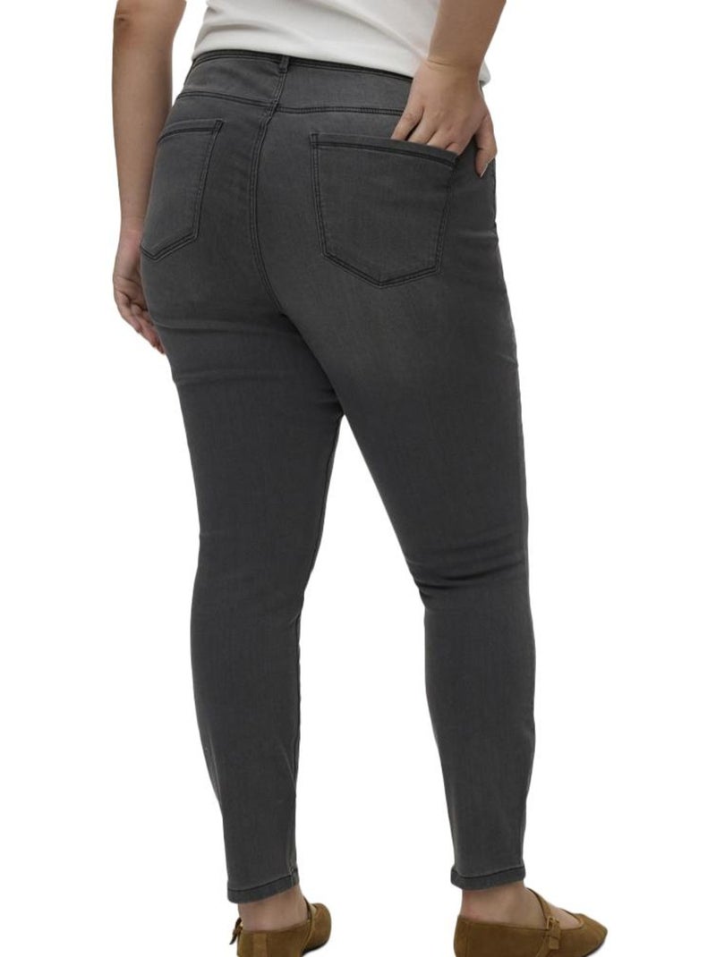 Jean femme vero moda Gris Argenté - Kiabi