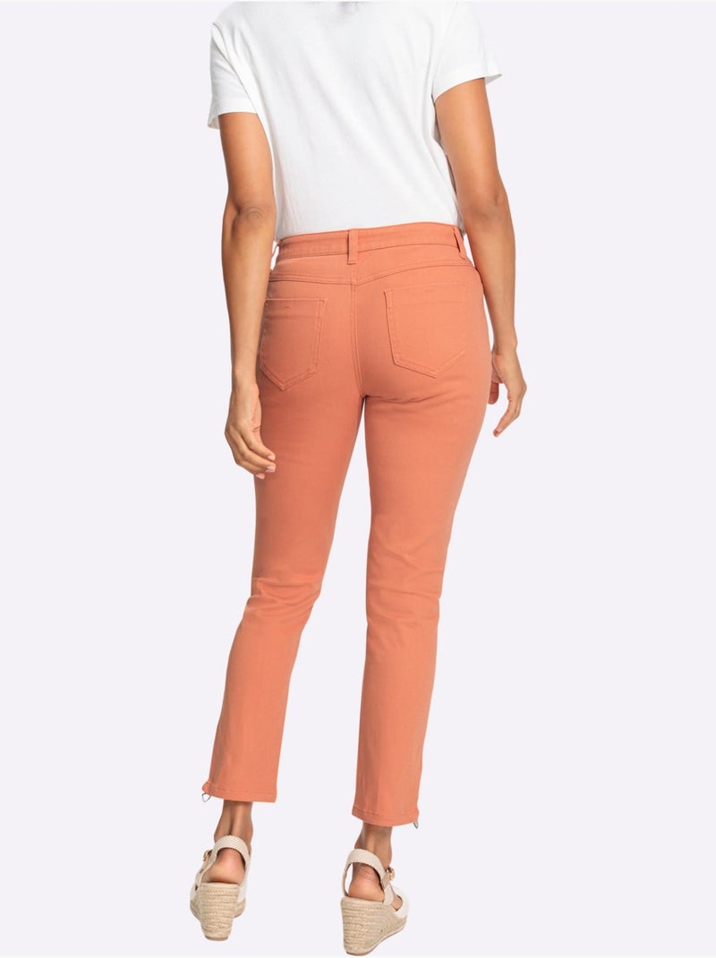 Jean Fentes Latérales à Glissière - Taille Standard - Witt Orange - Kiabi