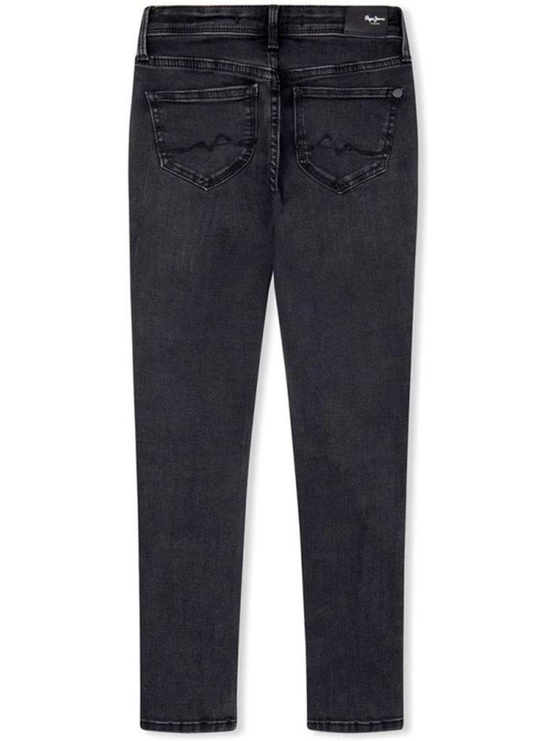 Jean Fille Pepe Jeans Gris Argenté - Kiabi
