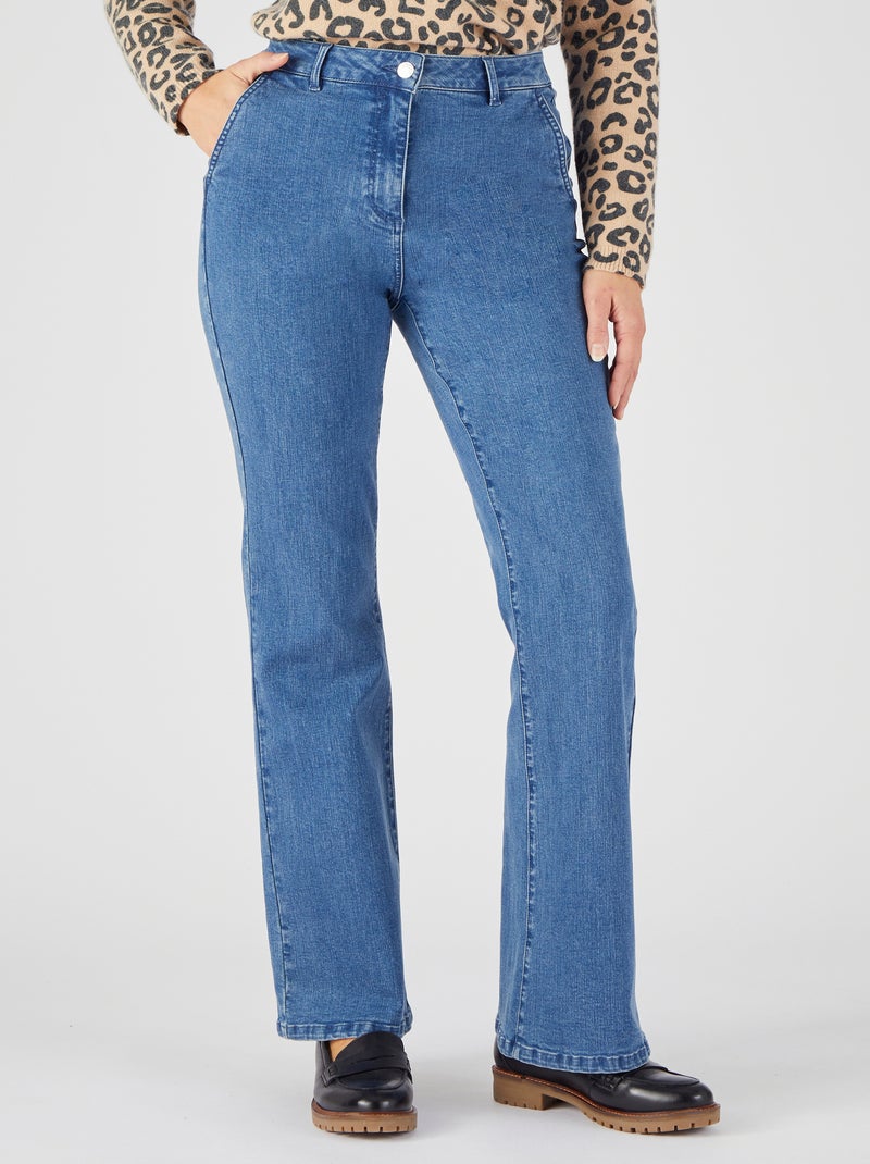 Jean flare - Damart Bleu clair - Kiabi
