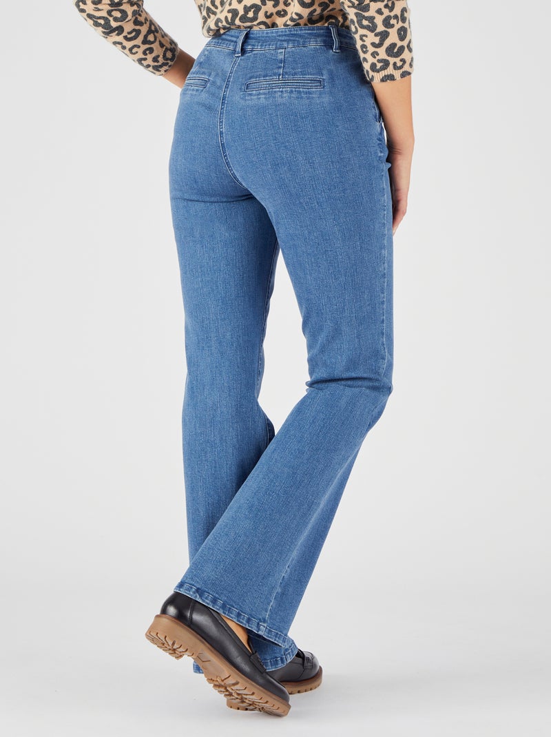 Jean flare - Damart Bleu clair - Kiabi