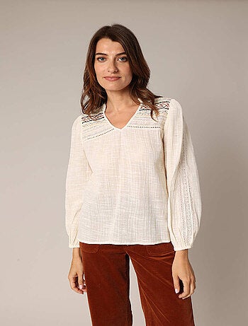 Jean flare 100 % coton avec un motif léopard tendance 'Deeluxe'