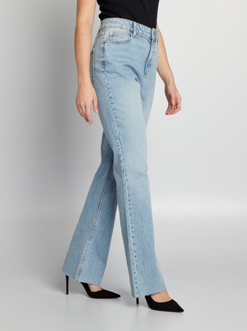 Jean flare à taille haute Double stone - Kiabi