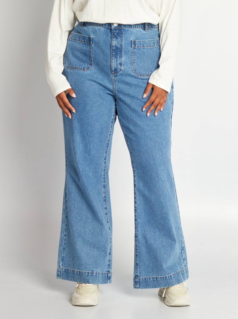 Jean flare à taille haute Stone - Kiabi