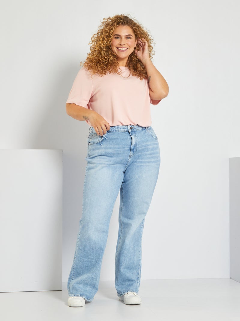 Jean flare avec taille ajustable Stone - Kiabi