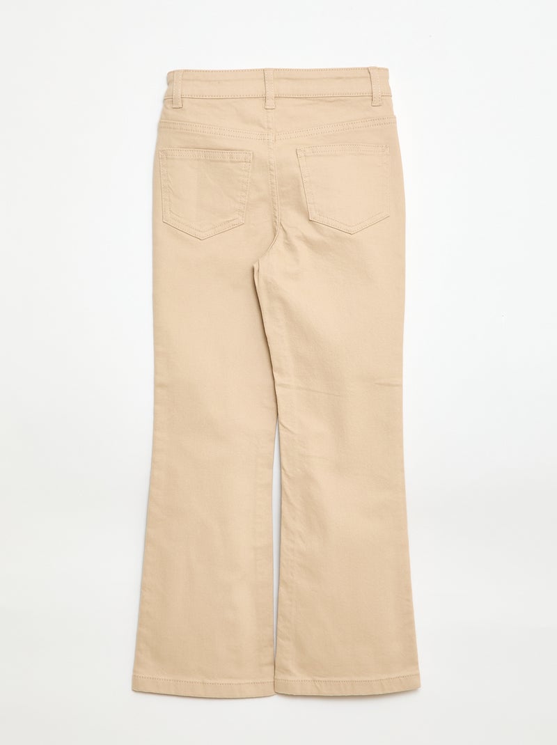 Jean flare classique Beige - Kiabi
