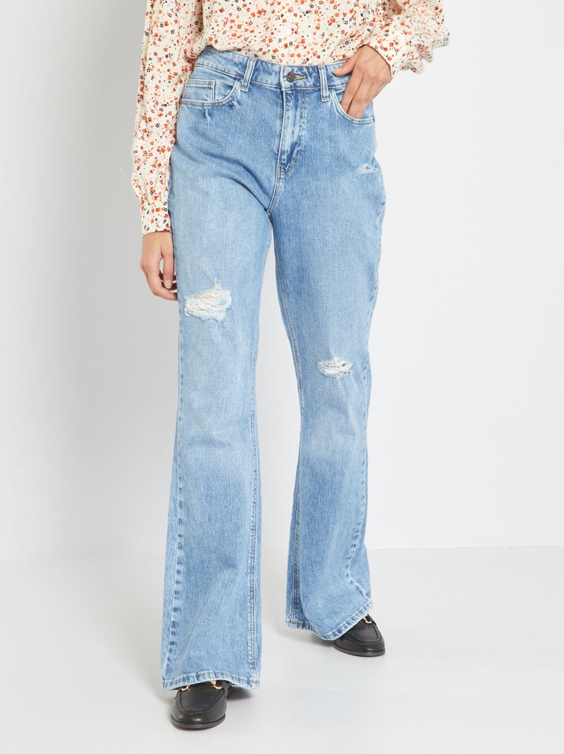 Jean flare taille haute Stone - Kiabi
