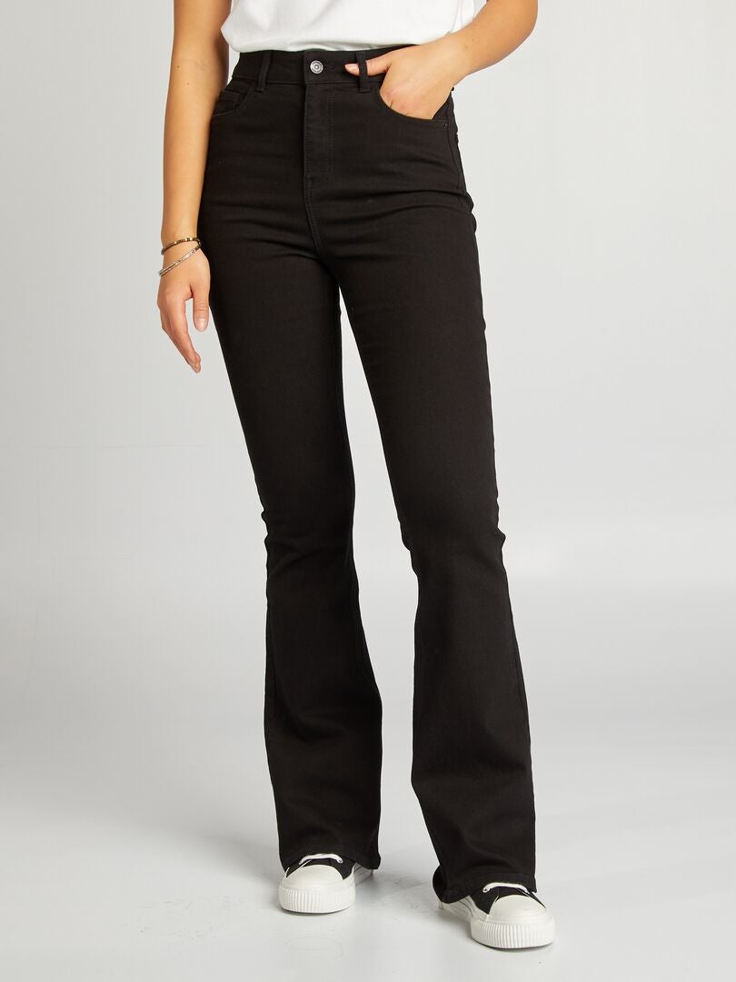 Jean flare/bootcut - L32 noir - Kiabi