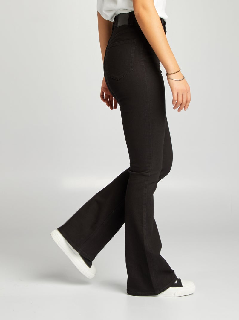 Jean flare/bootcut - L32 noir - Kiabi