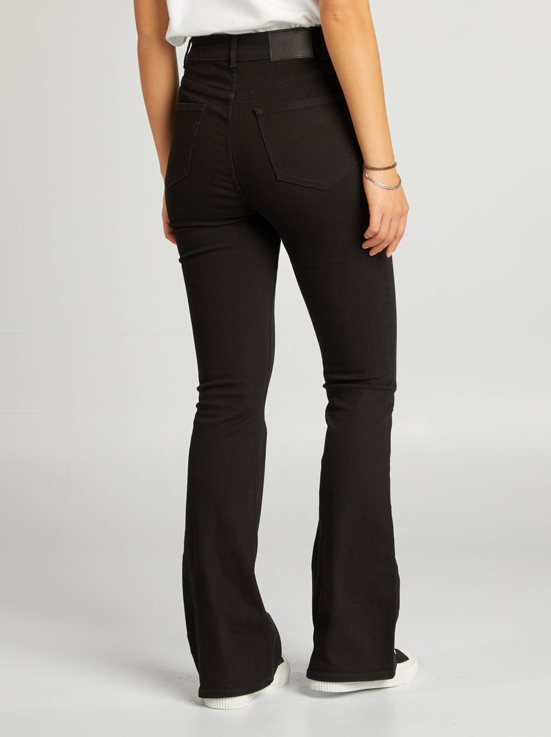 Jean flare/bootcut - L32 noir - Kiabi