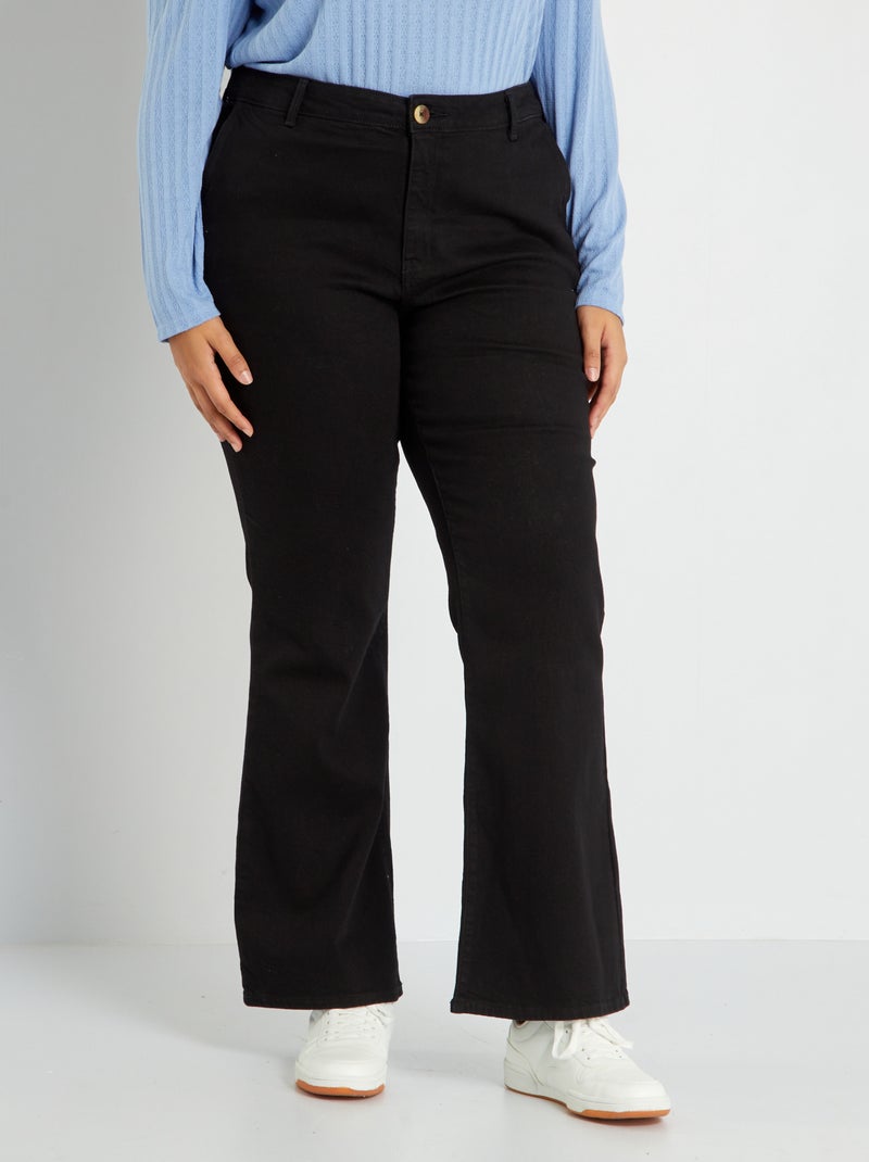 Jean flare/bootcut - L32 Noir - Kiabi