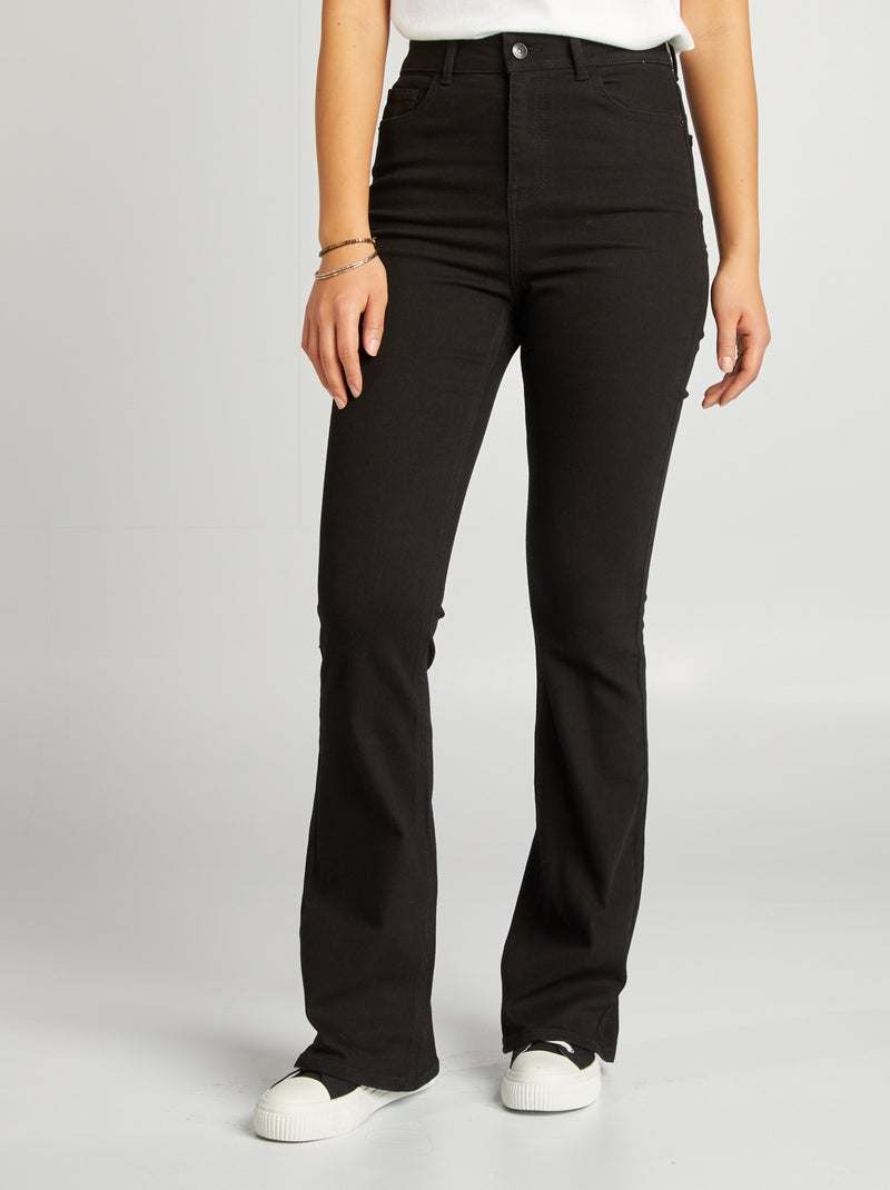 Jean flare/bootcut - L34 Noir - Kiabi