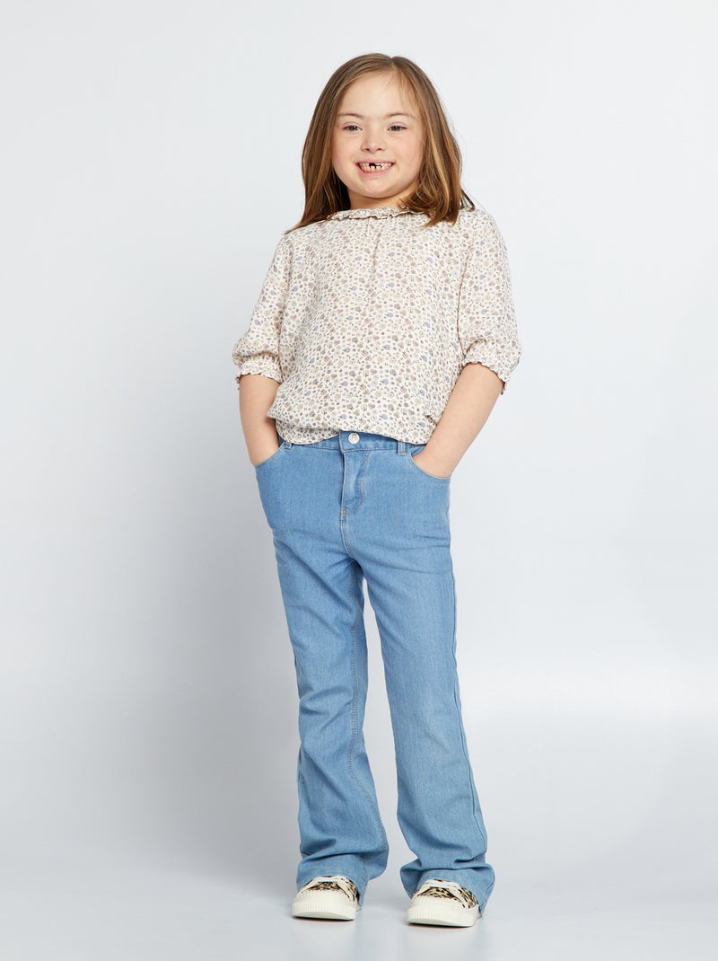 Jean flare/bootcut - So Easy Bleu clair - Kiabi