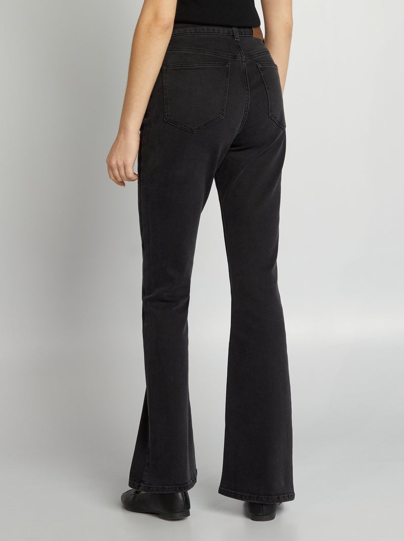 Jean flare/bootcut à 5 poches - L28 Noir - Kiabi