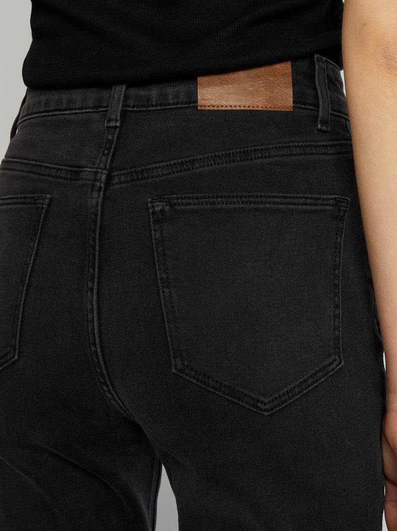 Jean flare/bootcut à 5 poches - L28 Noir - Kiabi