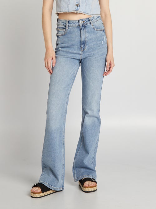 Jean flare/bootcut à taille haute - Kiabi