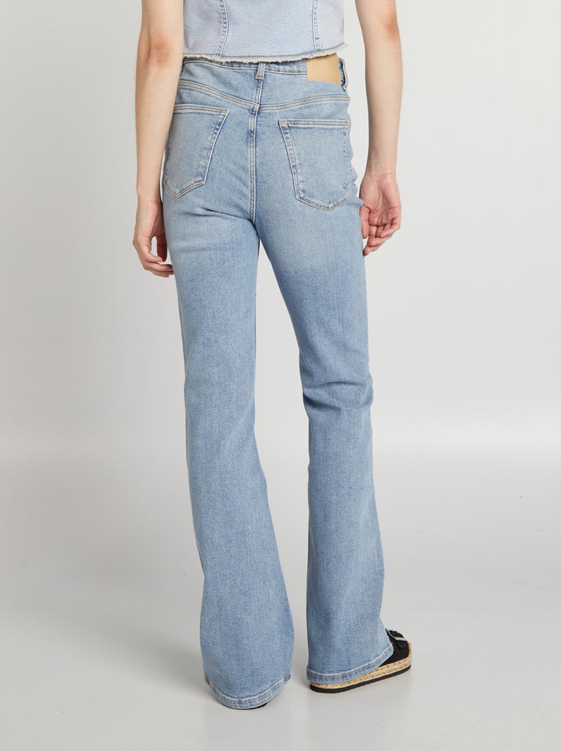 Jean flare/bootcut à taille haute Bleu - Kiabi