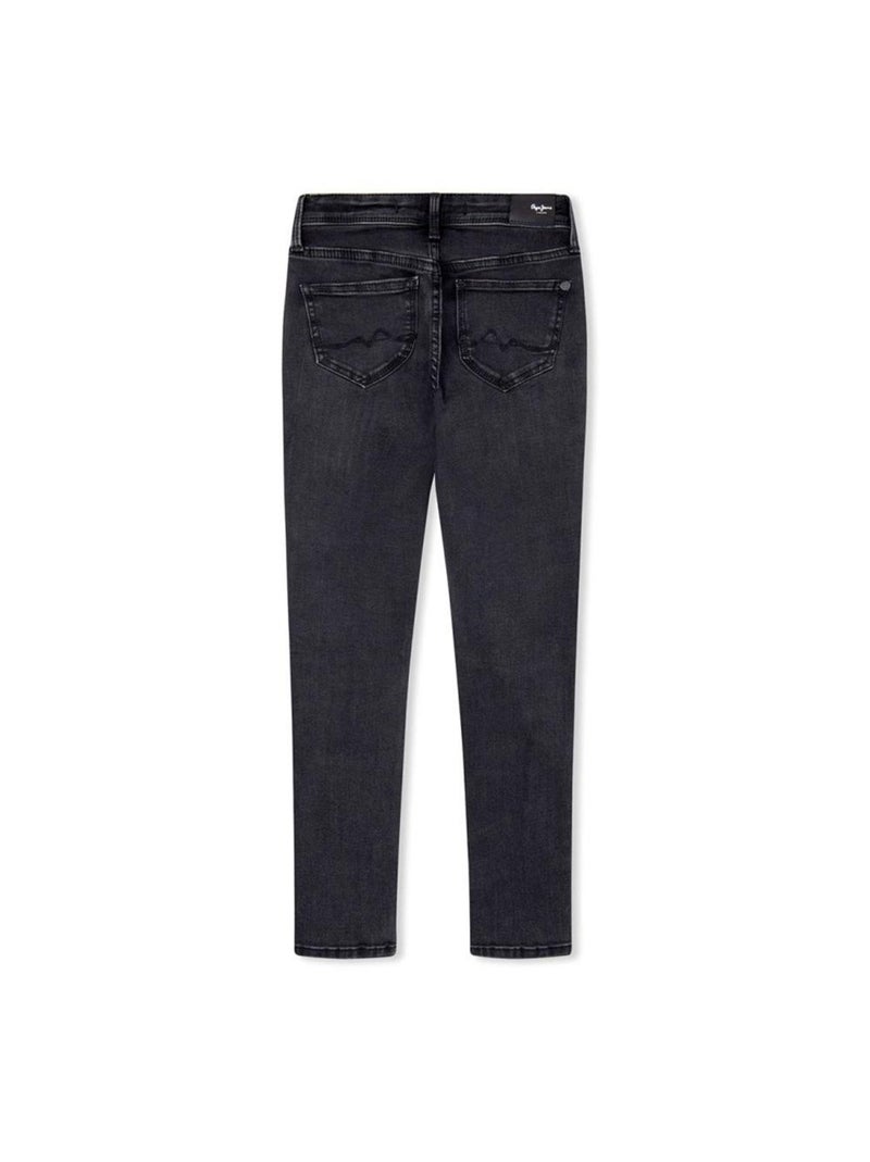Jean  Foncé Fille Pepe Jeans Pixlette Gris - Kiabi