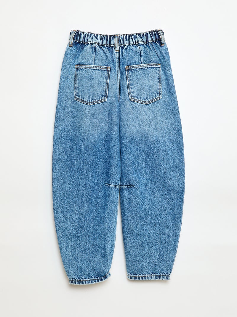 Jean forme balloon Bleu - Kiabi